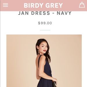 Birdy Grey “Jan” Bridesmaids Dress in Navy